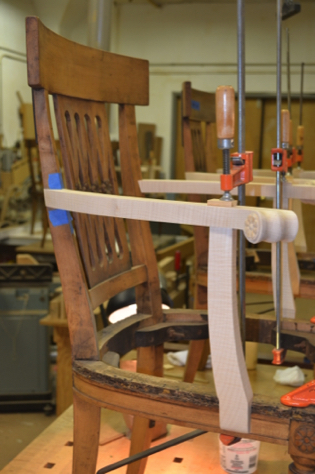 Arm glued up. Arm glued up.